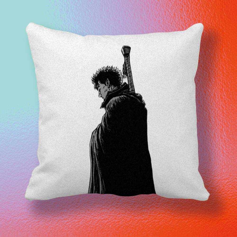 Anime BBerserkS  Doublesided printed pillow cover Solid color minimalist pillowcase fits all bedroom styles