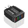 Colorful 4-USB 3A Travel Charger for Phone & Tablet: Multi-Standard (EU/US/UK)