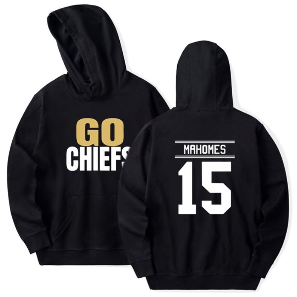 

Men s Kansas City Hoodies GO CHIEFS Mahomes Name & Number Hoodies Sweatshirt Men Pullover 4XL білий