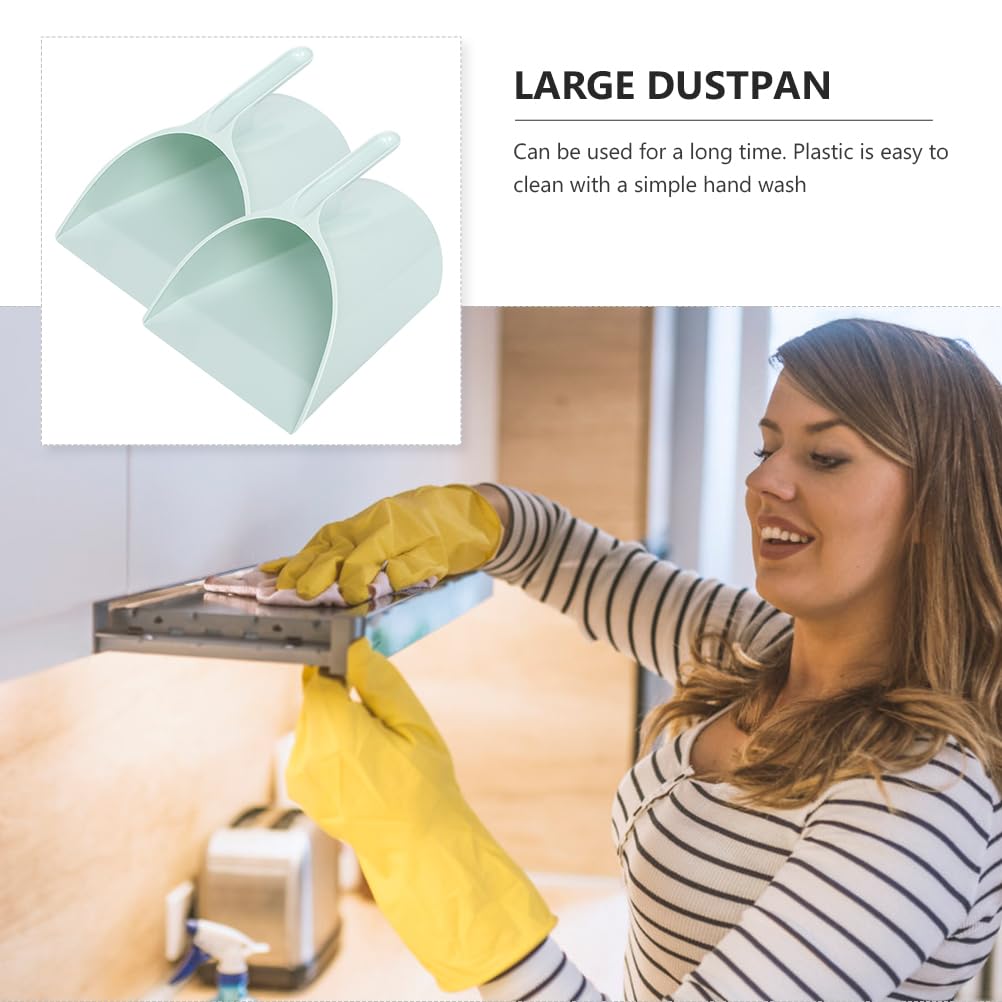 DOITOOL Household Freestanding Standing Plastic Handheld Kitchen Trash Hanging Trash For Kitchen Kitchen Standing Trash Set of 2 Dustpan, Dustpan,