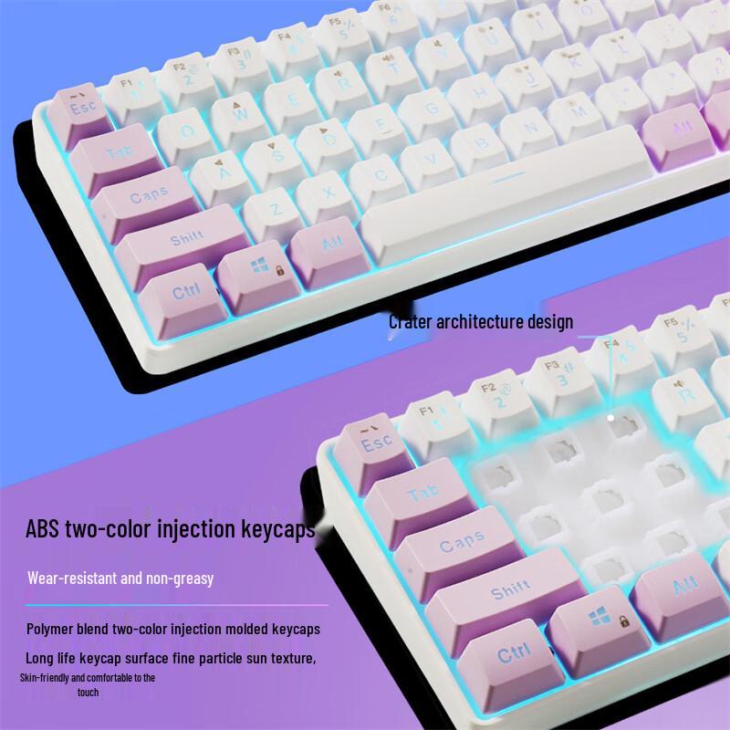 Shixi K401 61-Key RGB Mechanical Feel Keyboard