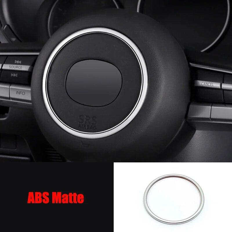 ABS Matte For Mazda cx-30   Car Steering wheel Button frame decoration Cover Trim Car styling accessories