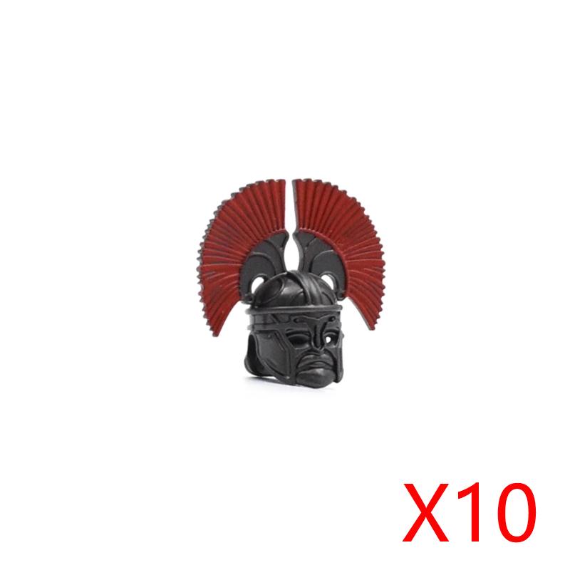 MOC Castello Medievale Cavaliere Armatura Figura Parti Blocchi da Costruzione Tempio Aquila Nera Cavaliere Guerriero Armi Accessorio Mattoncini Giocattolo T01