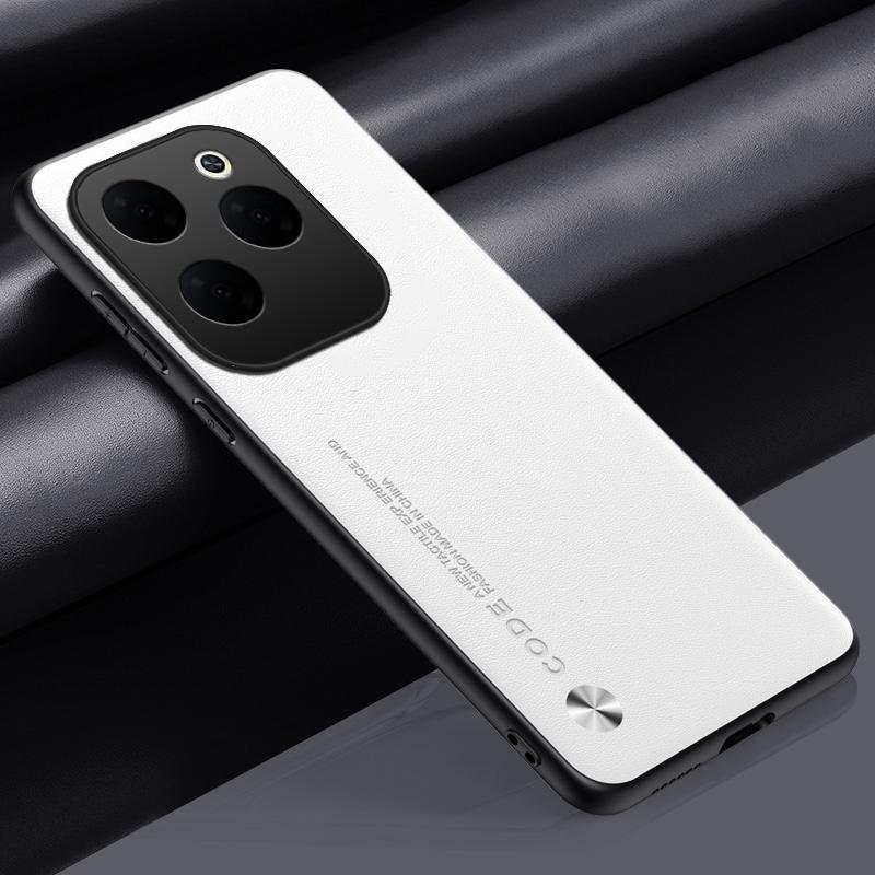 

Роскошный чехол из искусственной кожи для Infinix Hot 40 Pro, задняя крышка, матовый силиконовый чехол для телефона с полной защитой для Infinix Hot 40 4G Hot40 Infinix Hot 40 белый