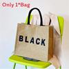 Snoopy Mickey Pattern Tote Bag With Cotton Linen Material For Daily Use And Trendy Casual Style