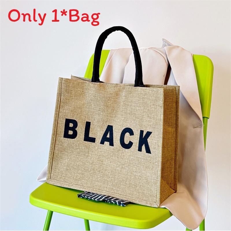 Snoopy Mickey Pattern Tote Bag With Cotton Linen Material For Daily Use And Trendy Casual Style