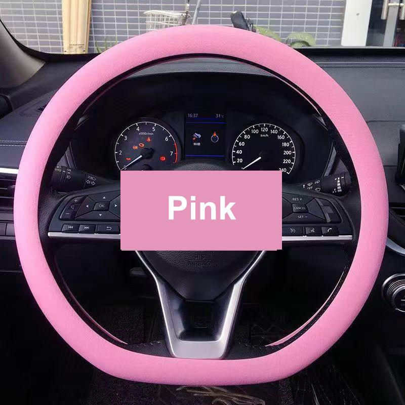 Single Pack Soft Silicone Car Steering Wheel Cover, Odorless and Anti-slip Feature