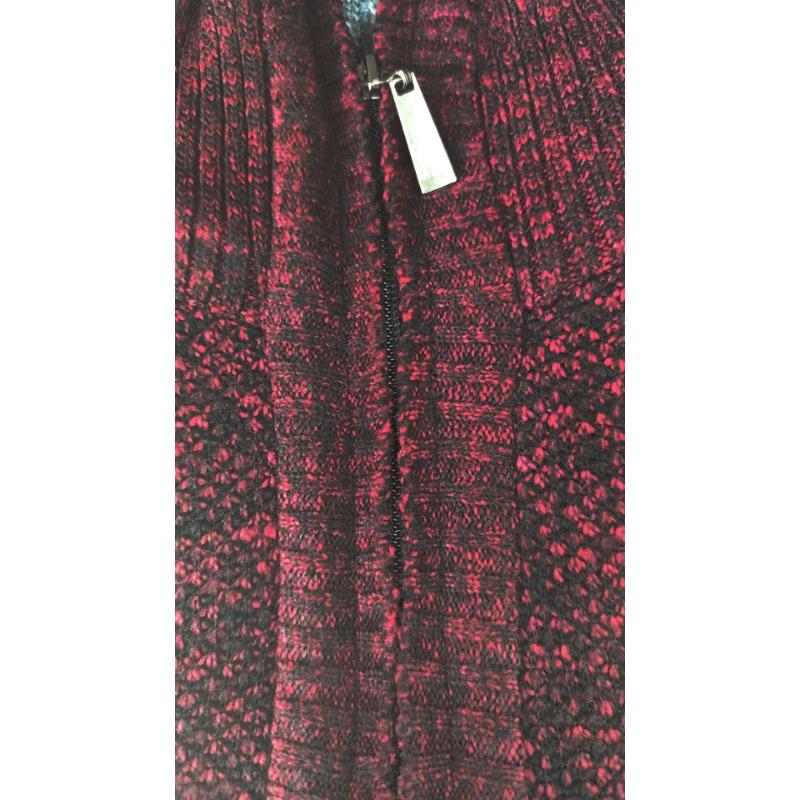 Men S Fleece Lined Half Zip Stand Collar Slim Fit Knit Sweater