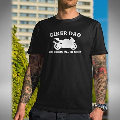 Biker Dad T-Shirt Motorbike Bikes Fathers Day Christmas Gift Sizes Small To 5XL