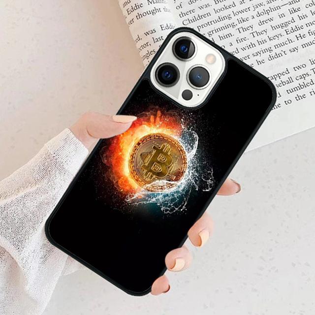 BTC Bitcoin Phone Case For iPhone 17 Air 15 16 Cover 11 13 14 Pro Max 12 Plus Max Fundas