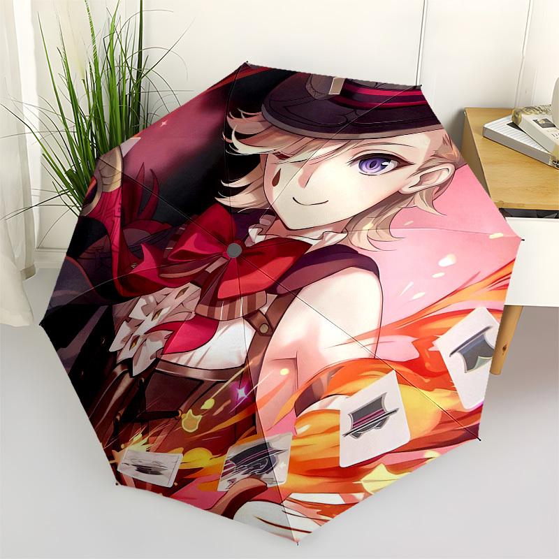 

Card Magician, Fantasy Art Automatic Opening and Closing, 8 rib Structure Portable Umbrella, Suitable for Men and Women in All Seasons Perf
