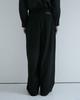 Kilyu Belted Curved Slacks (Black)