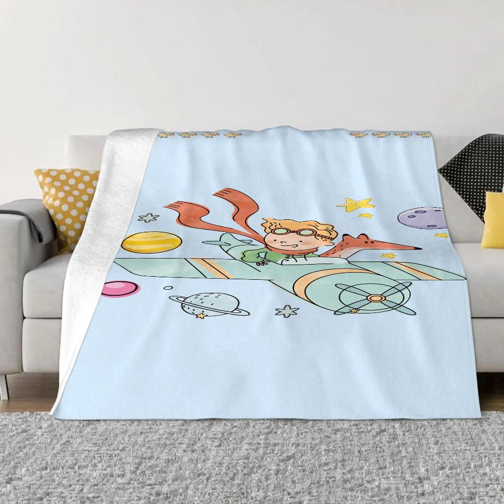 Le Petit Prince Fluffy Soft Blankets & Throws Knee Blanket King Size Luxury Bedding Bed Throw Home and Decoration Knitted Plaid
