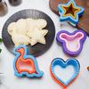 Sandwich Cutter Cookie Mold Bread Cutter Mould Dinosaur Shaped Sandwich Cutter and Sealer For Kids Children Kitchen Accessories