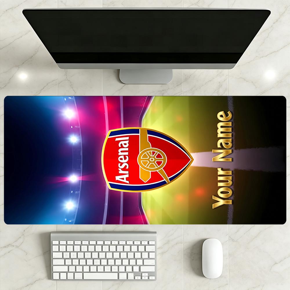 Arsenal F.c. Customized Name Mouse Pad Office Mouse Mats Computer Desk Mat Non-Slip Rubber Bottom Suitable for Office Gaming PC Laptop