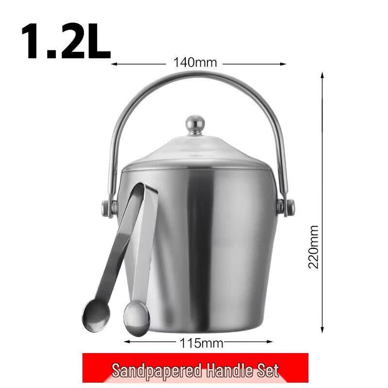 Qiwei Stainless Steel Insulated Ice Bucket