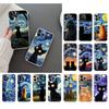 Phone Case For Iphone 17 Pro Max Air 16 15 14 13 Pro Max 15 16 Pro 15Plus Cat Starry Night Van Gogh