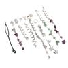 Hair Dreadlocks Rings Hair Braid Clips Alloy Braid Hair Jewelry for Banquets Film Shows Weddings Silver