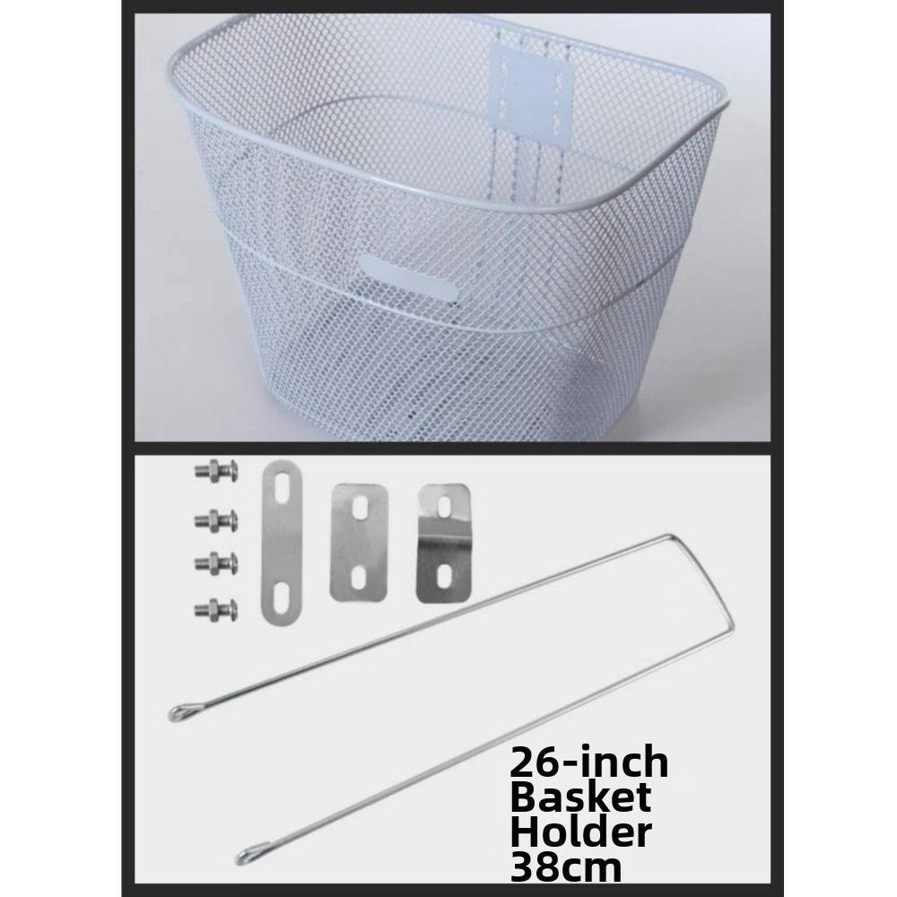 Metal Large Cart Basket Easy To Install Fixed Backpack New Bicycle Front Basket