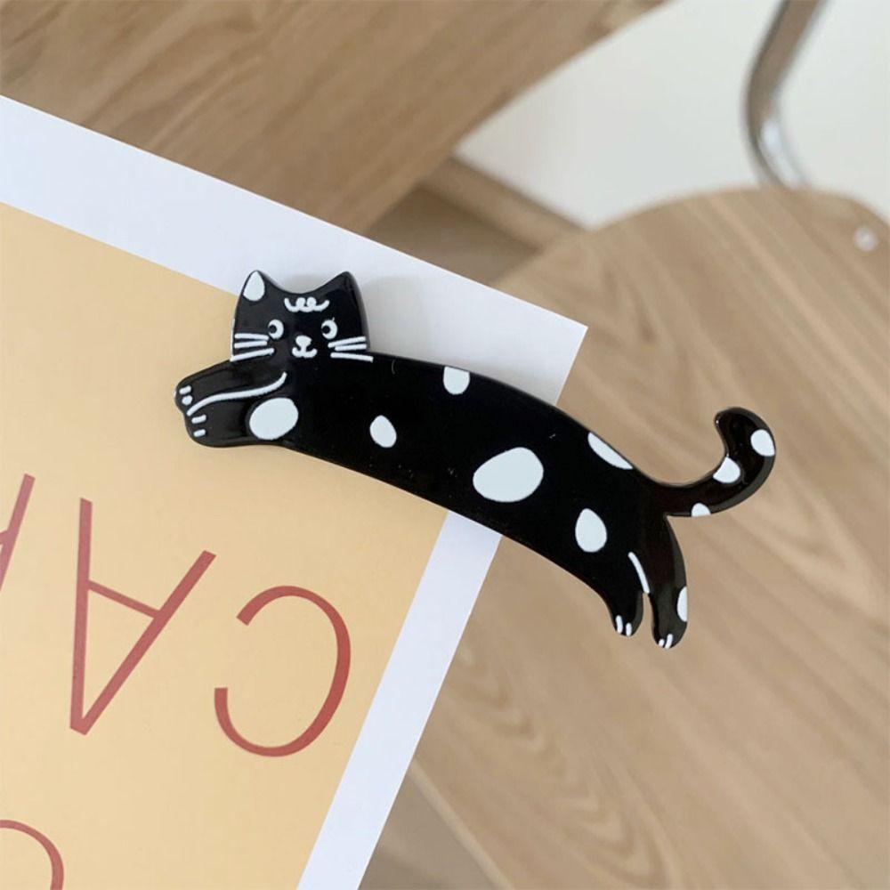 Cartoon Acetic Acid Hair Clip Colorful Cat Duckbill Clip Sweet Cat Hair Clip  Girls