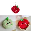 Apple Coin Purse Plush Wallet With Storage Pocket For Kids And Teens
