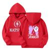 Girl Group Printed Long Sleeve Hoodie Sweatshirt for Girls Casual Everyday Wear