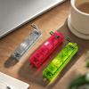 With LED Light Hand Fidget Toy Crystal Clicker Crystal Clicker Keyboard Keychain  Travel