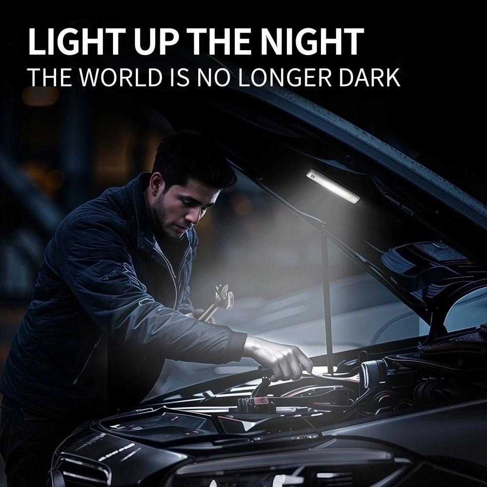 Magnetic Pocket Work Light Super Bright Flashlight LED Torch Light  Outdoor Camping Work Lighting