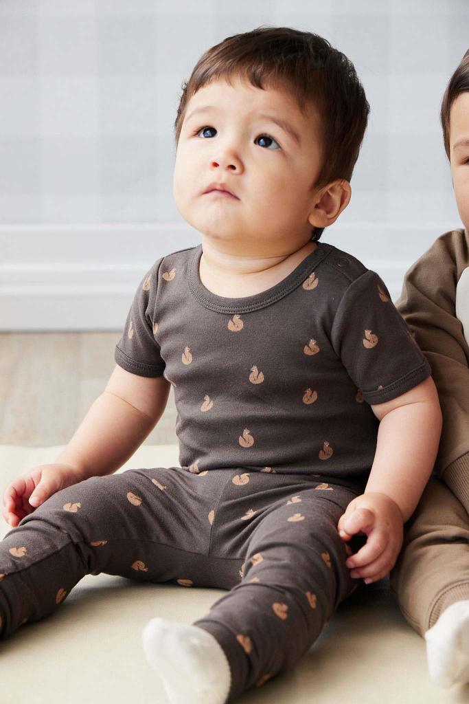 OC Short Sleeve Bodysuit Fox Cubs Wolf JBCO245525 Baby DBRW 50 [Jamie Kay]