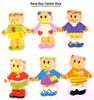 Four Bears Dress-Up Puzzle: Educational Toy for Girls