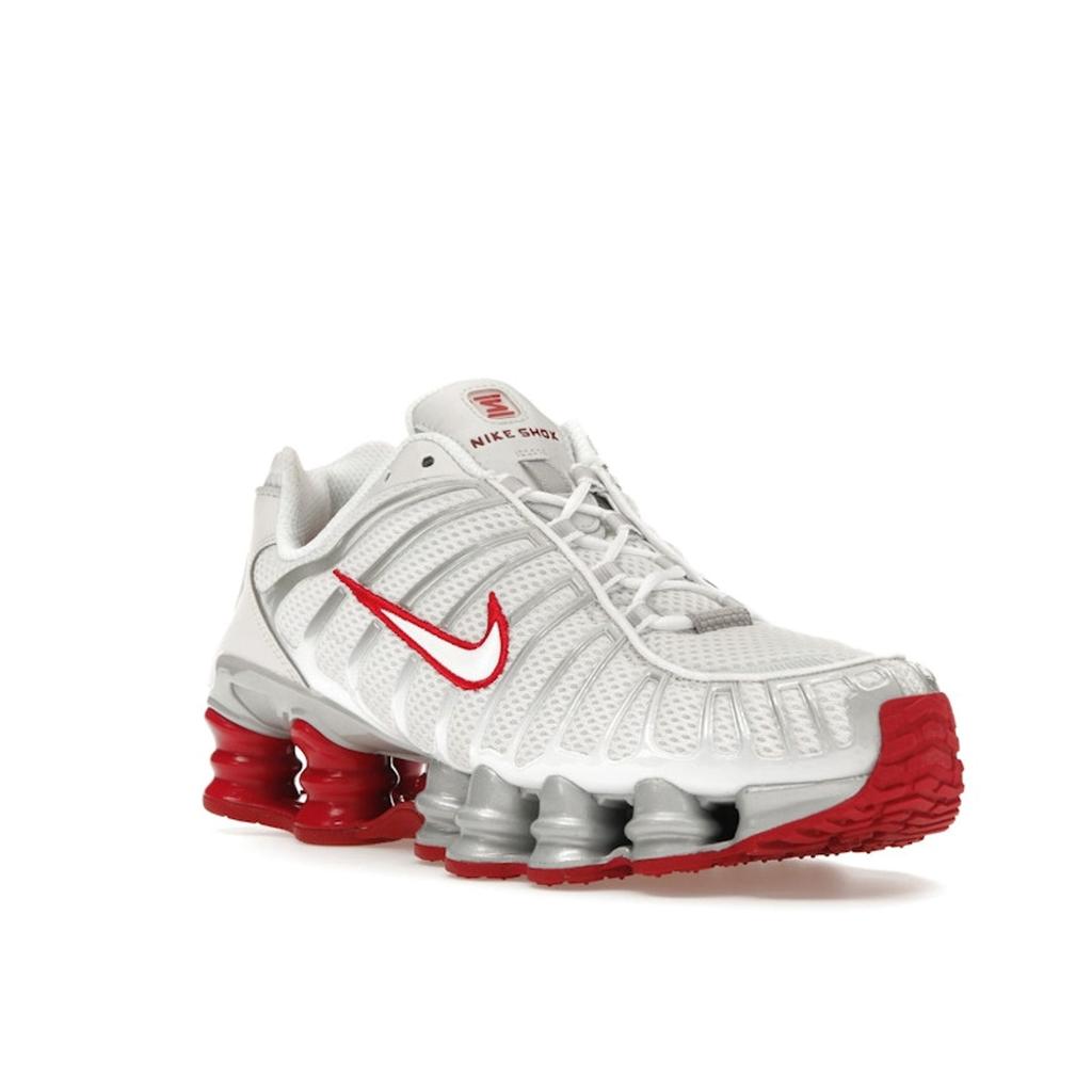 Nike Shox TL Platinum Tint Gym Red Women Sneakers White FZ4344-001