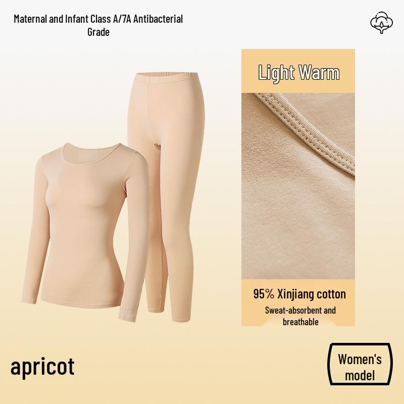 Class A Pure Cotton Thermal Underwear Set for Couples: Thin, Elastic, Warm Winter Wear for Men & Women