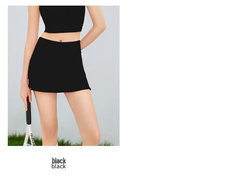 Summer Slim-Fit Quick-Dry Tennis and Running Skirt with Built-In Shorts