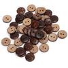 200pcs 2 Holes Coconut Shell Buttons Coconut Sewing Buttons Wooden Buttons  Clothing Decorations