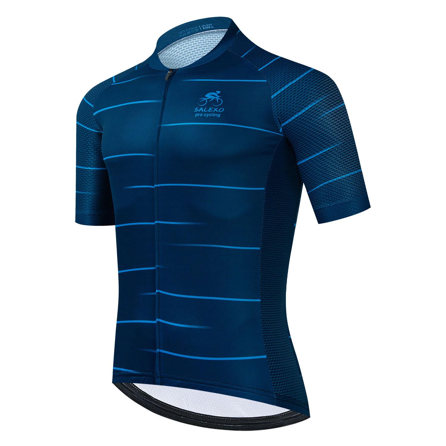 

2026 Salexo Cycling Jersey Short Sleeve Set Men s Quick-dry MTB Bike Cycling Clothing Maillot Ropa Ciclismo Summer Uniform Suit 5XL