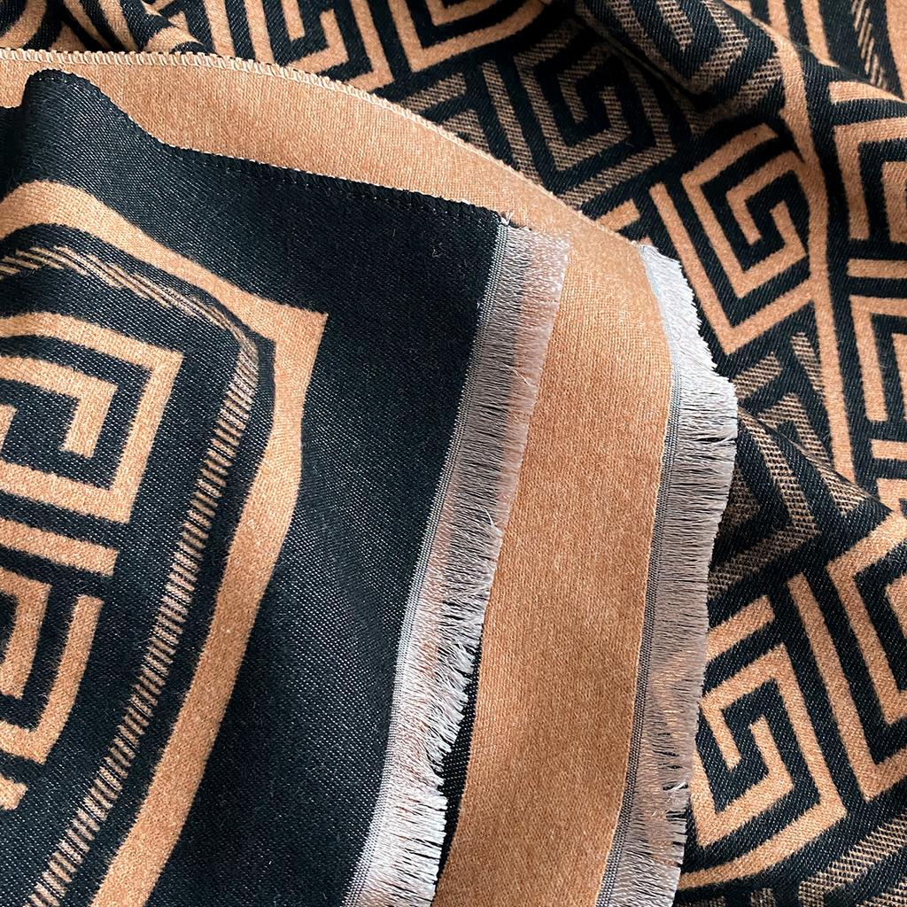 Winter Women  Imitaion Cashmere Scarves Thick Warm Shawl Plaid Jacquard Soft Female Bufanda Pashmina Poncho Scarf