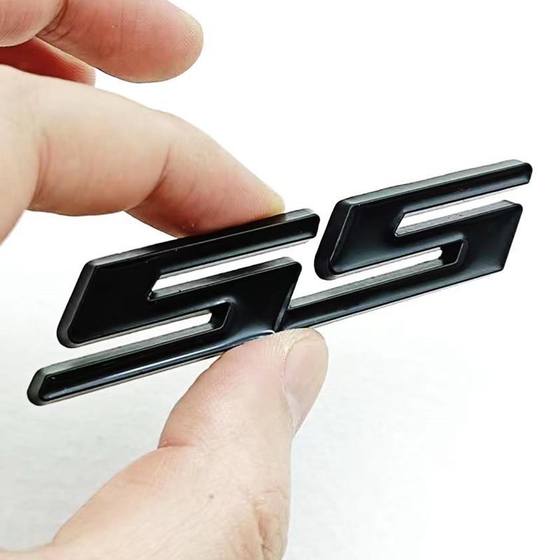3D Metal SS Logo Sticker Front Grill Emblem Badge For Chevrolet Onix Blazer lumina Camaro Cruze Travers Monza Car Accessories