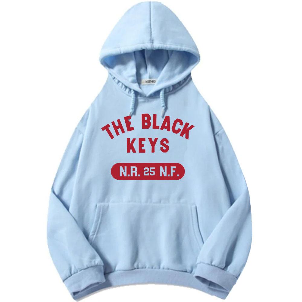 The Black Keys NRNF Sweats à capuche Manches longues Polaire Sweat à capuche pour homme Décontracté Unisexe Streetwear Lourd Mental Mode Pull