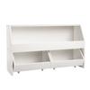 Toy Storage Organizer, Wooden Kids Bookshelf with Storage, Toy Storage Cabinet with 2 Mobile Drawers, Kids Storage Organizer for Bedroom, Nursery,