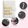 100 envelope challenge binder easy and fun way to save $5 050 budget book binder with cash envelopes for office home school  white