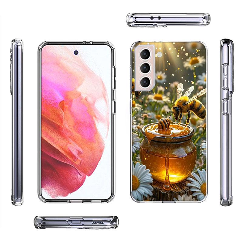 Golden Honey Dripping From Honeycomb Phone Case For Samsung A16 A26 A36 A56 A17 A15 A25 A35 A55 A14 A24 A34 A54 A04S A05S Galaxy