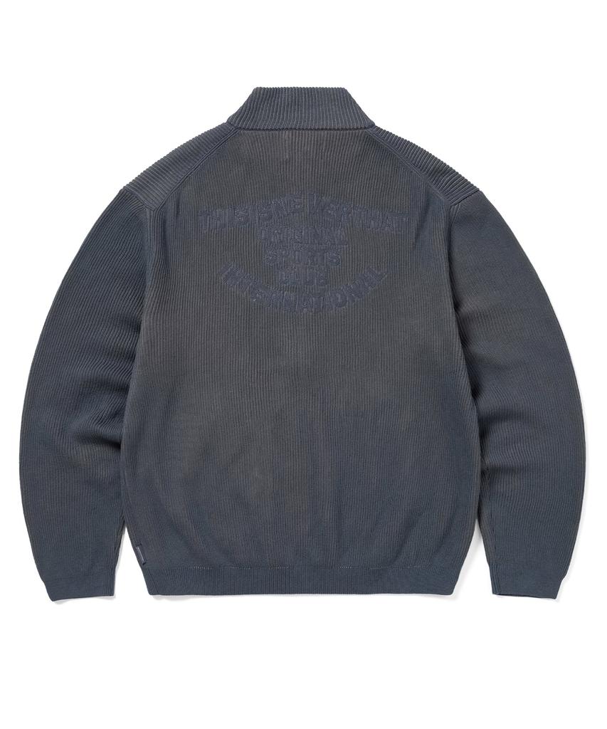 Thisisneverthat Full Zip Cardigan Slate