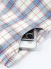 Women's Plaid Long Sleeve Pure Cotton Shirt for Spring/Autumn - Loose Fit for Middle-Aged and Elderly