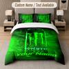 Set Biancheria da Letto Personalizzato Modello Monster Energy, Stampa Nome Testo 1 Copripiumino più 2 Federe Tessile per la Casa