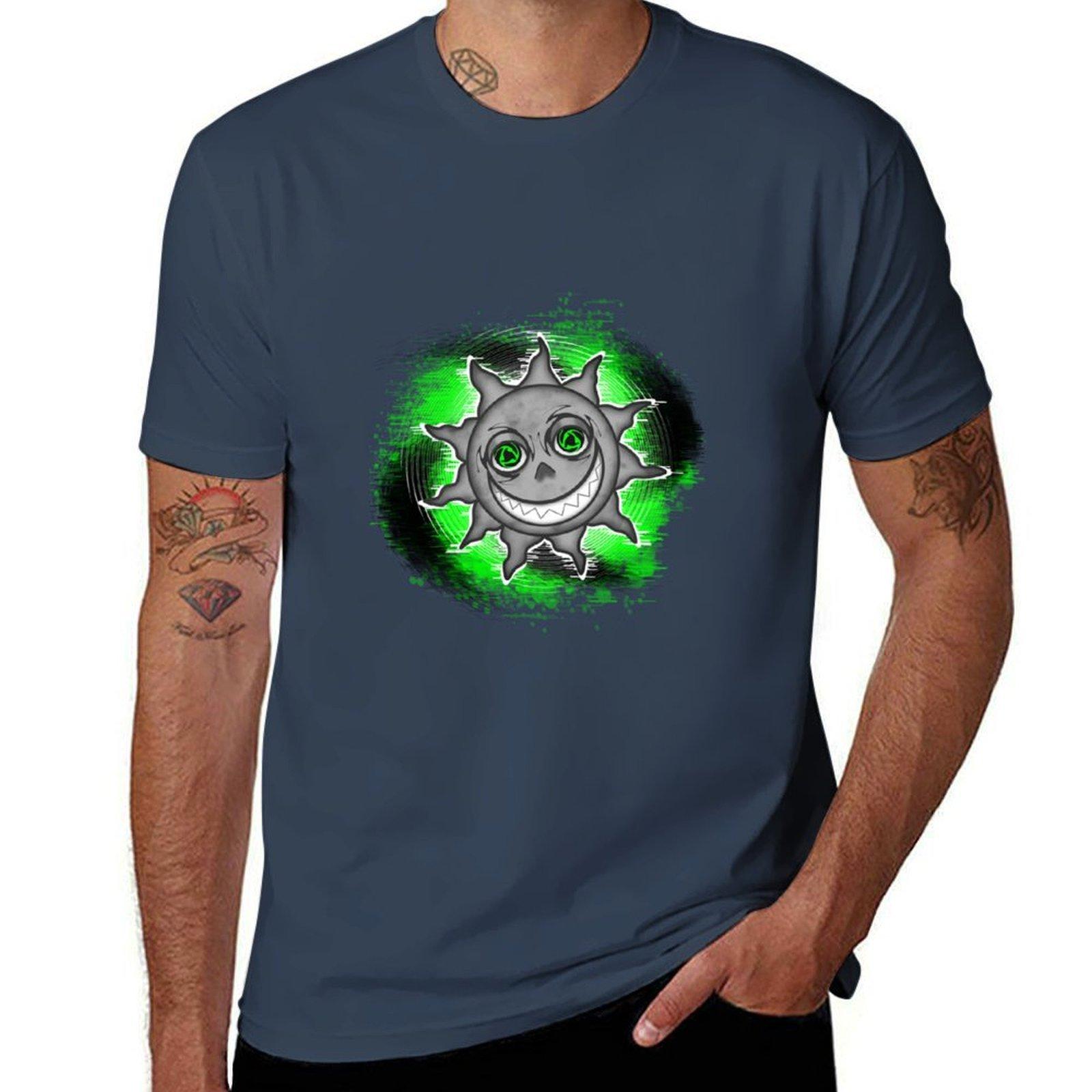 Wicked Sun Green Tshirt Water Resistant Casual Tshirt S