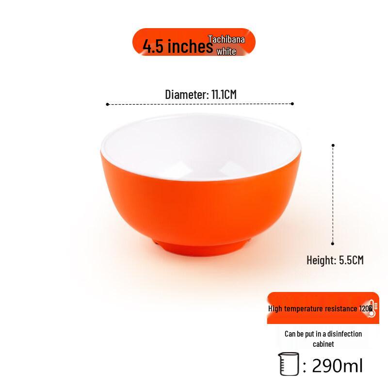 Commercial Melamine Dipping Sauce & Condiment Bowls (4.5-inch, 50-Pack)