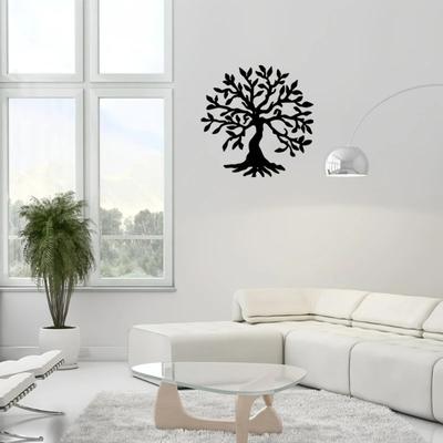 Metal Wall Art Tree of Life Silhouette - Creative Wall Hanging for Home, Living Room, Bedroom, Restaurant, Pub, Christmas Decor