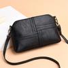 Women Small Crossbody Messenger Bag Black Red Available Multiple Pockets Lightweight
