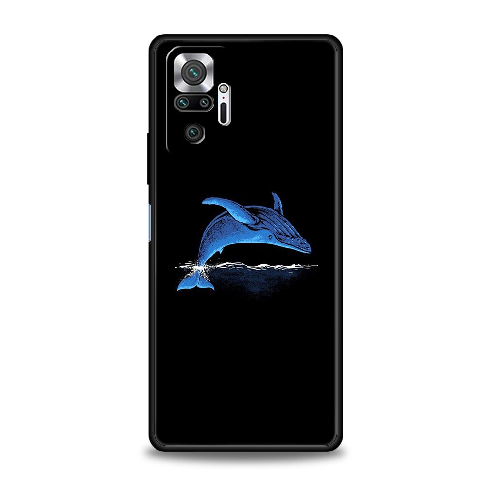 

Парный чехол для телефона с дельфином и китом для Xiaomi Redmi Note 14 5G 13 12 10 11 Pro Plus 4G 14C 13C 12C 10C 9C Мягкий чехол из ТПУ Redmi Note 13 Pro 4G