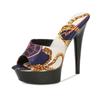 Mode Große Größe 43 Sommer Damen Mode Graffiti Klobige Hohe Absätze Hausschuhe Weibliche Marke Gothic Causal Plateau Outdoor Strand Sandalen